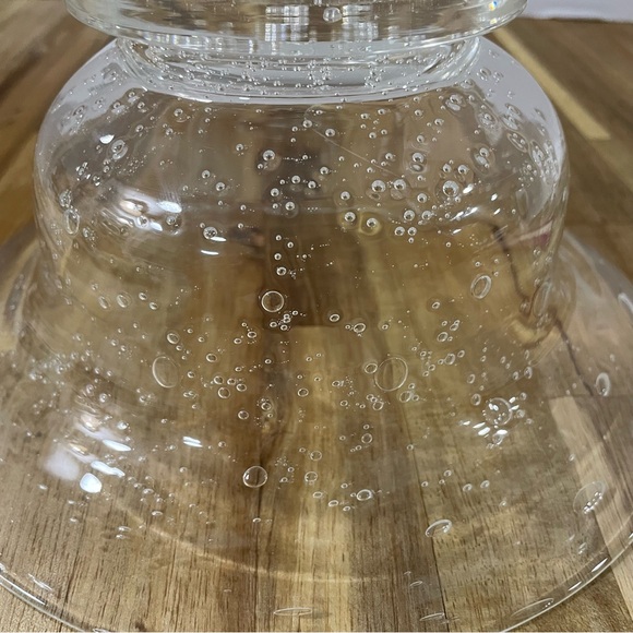 Southern Living At Home Tiny Bubbles Collection Centerpiece Clear Glass Bowl - Picture 5 of 10